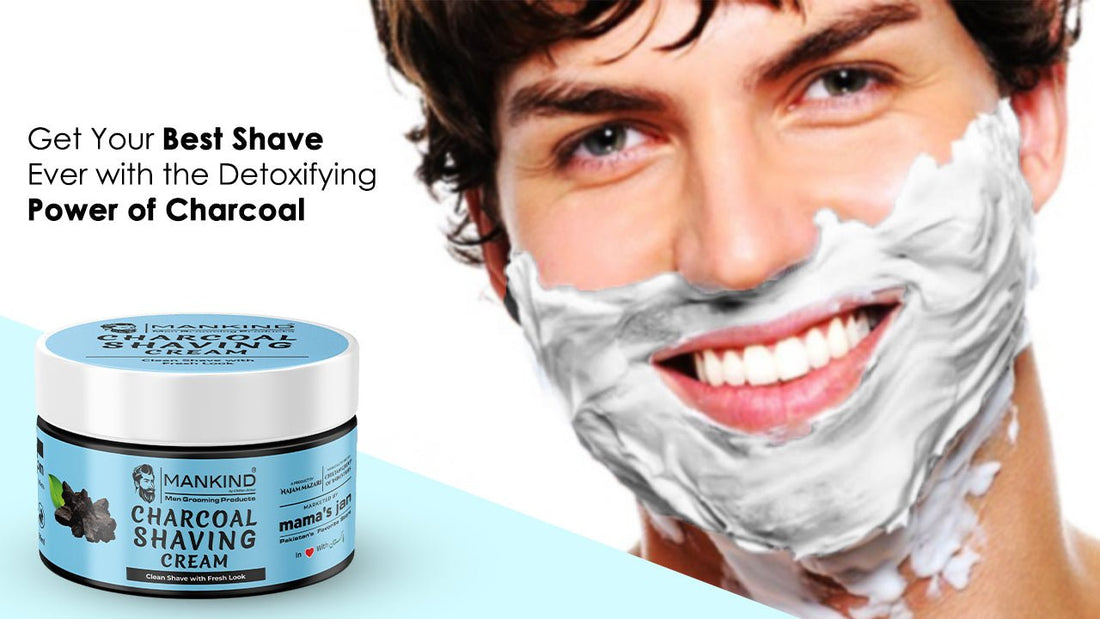 Charcoal Shaving Cream - Get Your Best Shave Ever with the Detoxifying Power of Charcoal - Mamasjan