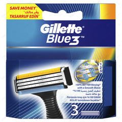 GILLETTE BLUE 3 SYSTEM SHAVING RAZOR CARTRIDGES 3S