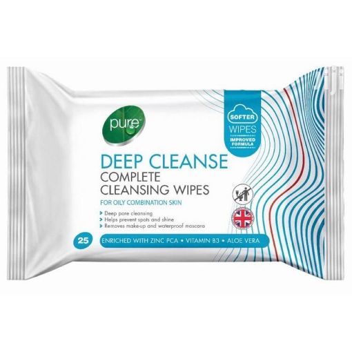 PURE FACE DEEP CLEANSE WIPES 25S Default Title - MamasJan skincare