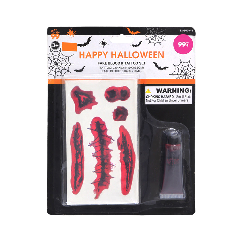 14G H-W FAKE BLOOD TATTOO SET Default Title - MamasJan Toys