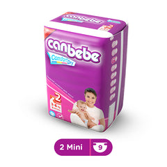 Canbebe Comfort Dry Diapers Mini size 2 9Pcs