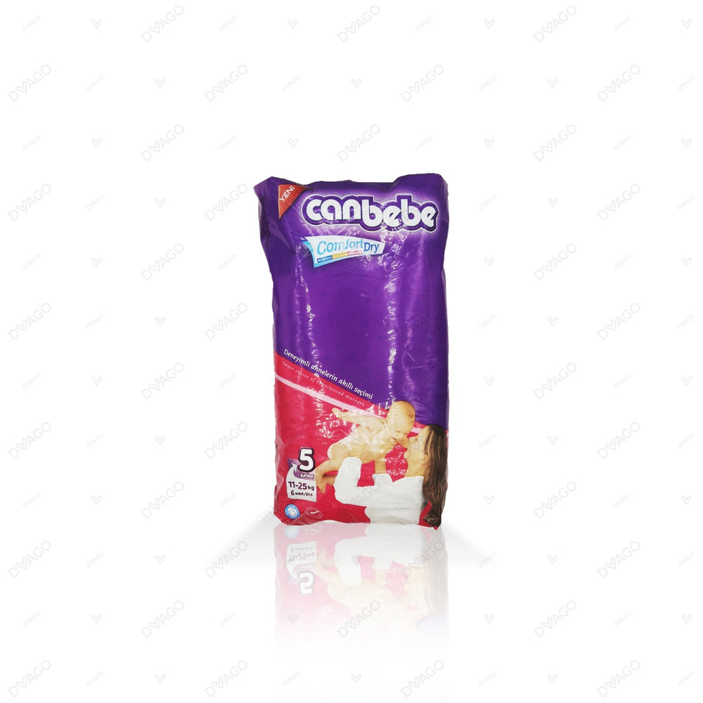 CANBEBE BABY DIAPERS JUNIOR SIZE 5 6PCS