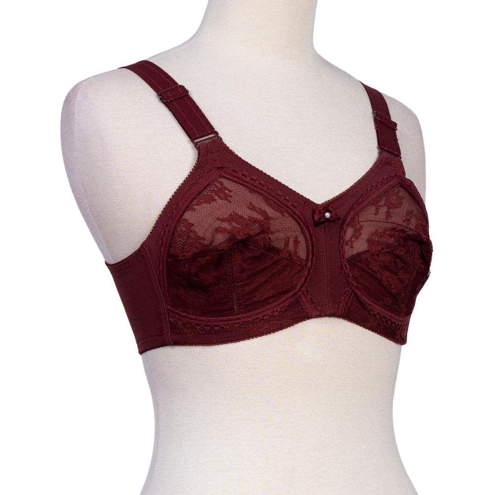 Belleza Lingerie Dourine League Bra - Maroon 004 46 / F - MamasJan Lingerie