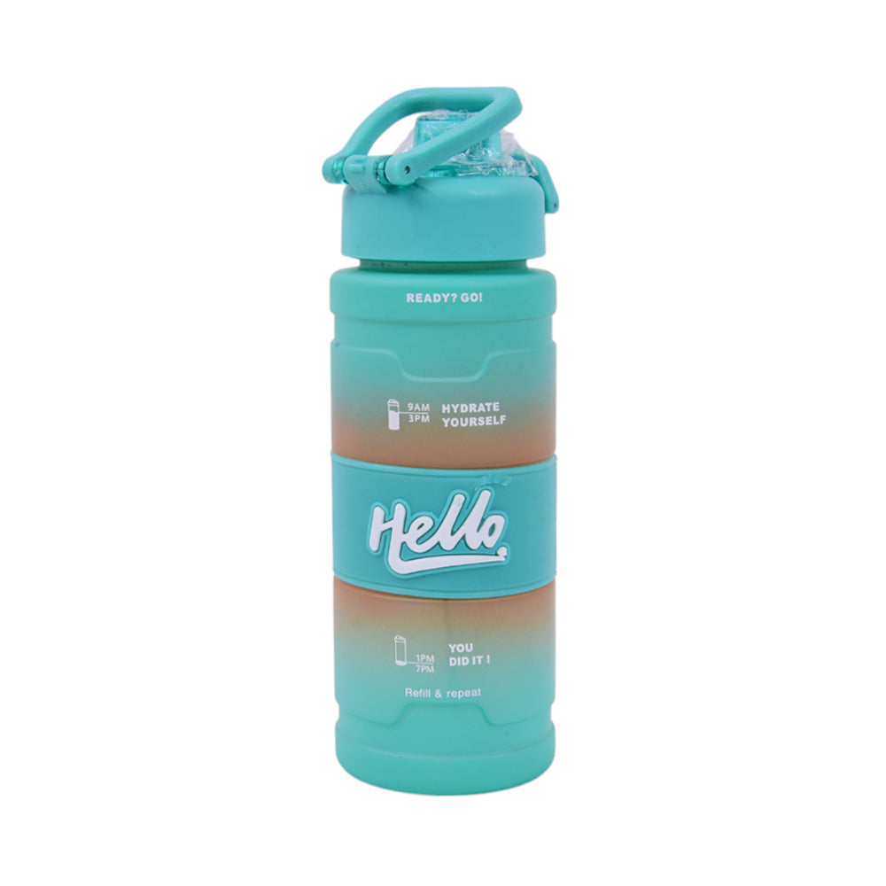 A2417 PP HELLO GRIP MIX COLOR WATER BOTTLE 800ML Default Title - MamasJan Toys