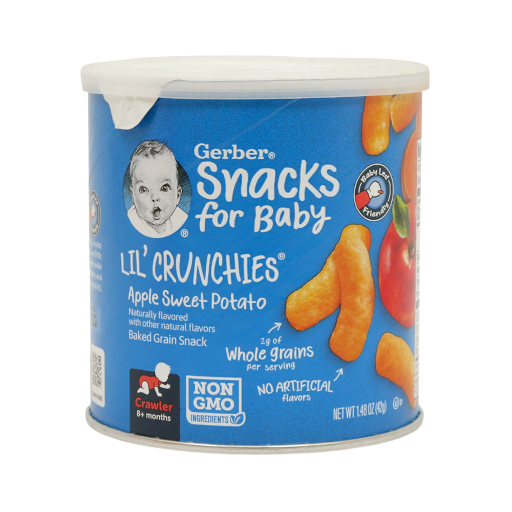 GERBER GRADUATES CRUNCHIES APPLE AND SWEET POTATO 42 GM Default Title - MamasJan Baby Maternity Care