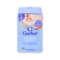 GERBER BABY MULTIGRAIN APPLE CEREAL 227 GM Default Title - MamasJan GroceryFoods