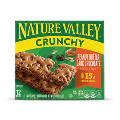NATURE VALLEY CRUNCHY PEANUT BUTTER DARK CHOCOLATE 253 GM Default Title - MamasJan Grocery Food