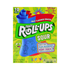 BETTY CROCKER FRUIT ROLL UPS SOUR VARIETY PACK 141 GM Default Title - MamasJan Grocery