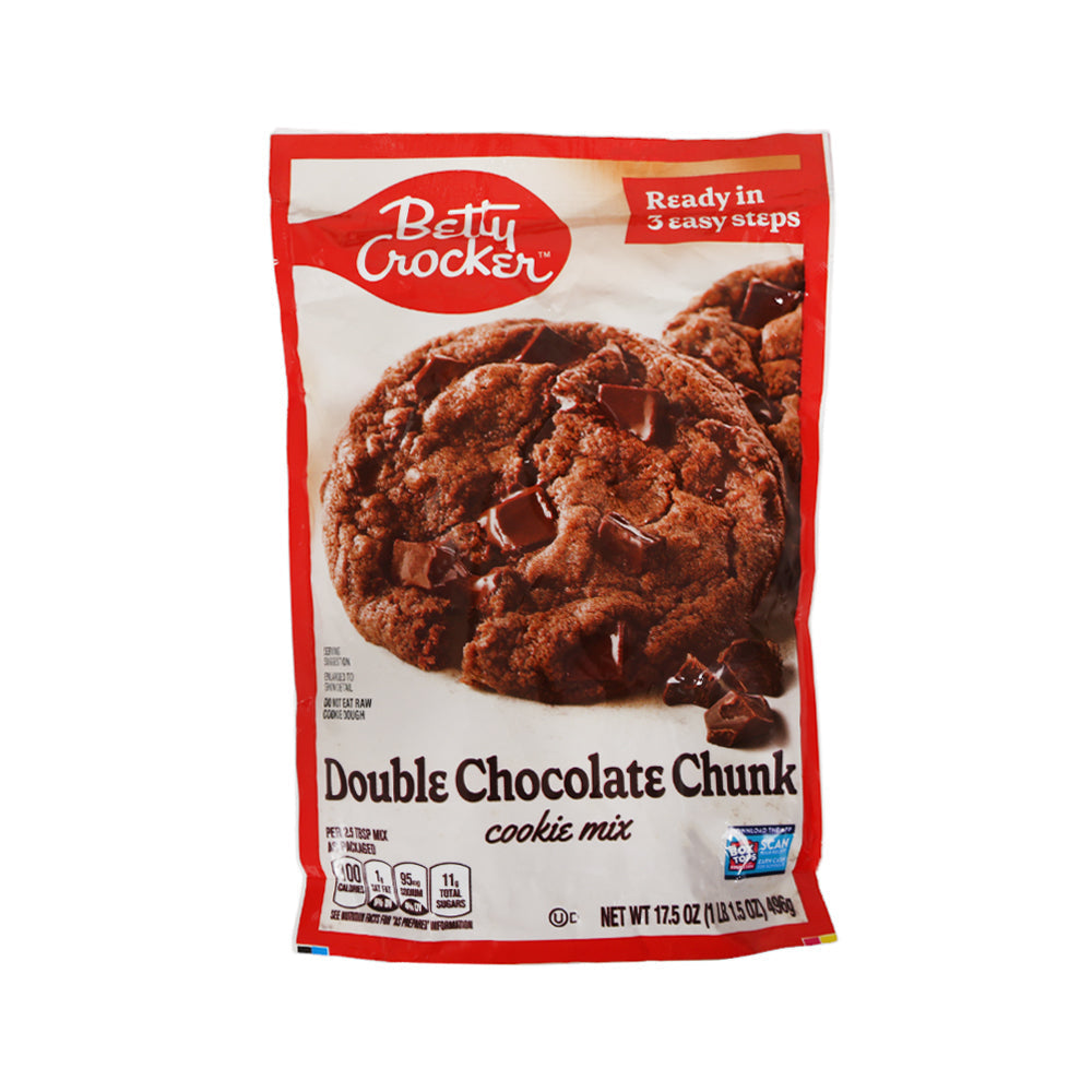 BETTY CROCKER DOUBLE CHOCOLATE CHUNK COOKIE MIX 496G Default Title - MamasJan GroceryFoods