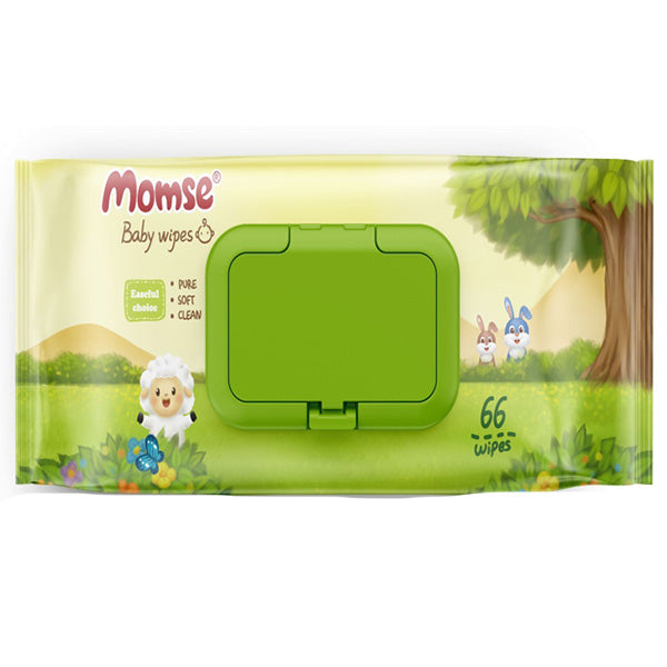 Momse Wipes Regular Pack (Box = 66Pcs)