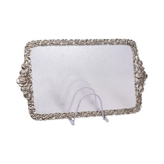 TRAY ACRYLIC SILVER MEDIUM 2001 Default Title - MamasJan Crockery