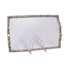 TRAY ACRYLIC SILVER MEDIUM 2004 Default Title - MamasJan Crockery