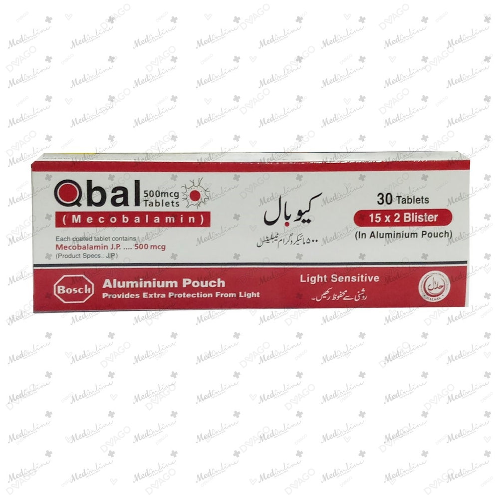 Qbal Tablets 500mcg (1 Box = 2 Strips) (1 Strip = 15 Tablets)
