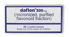 Daflon Tablets 500mg (1 Box = 2 Strips) (1 Strip = 10 Tablets)