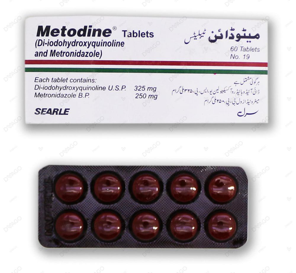 Metodine Tablets 325mg/250mg (1 Strip = 10 Tablets)