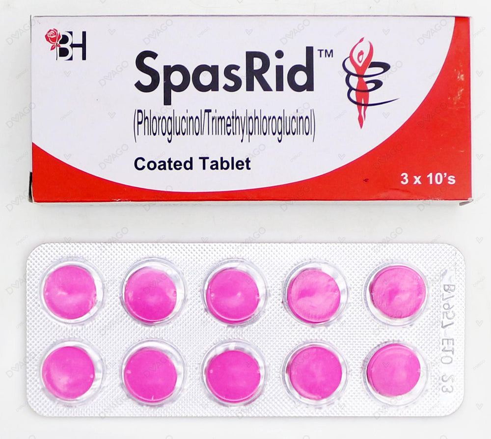 Spasrid Tablets (1 Box = 3 Strips) (1 Strip = 10 Tablets)