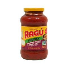RAGU SAUCE CHUNKY SAUTEED ONION & GARLIC 680 GM Default Title - MamasJan GroceryFoods