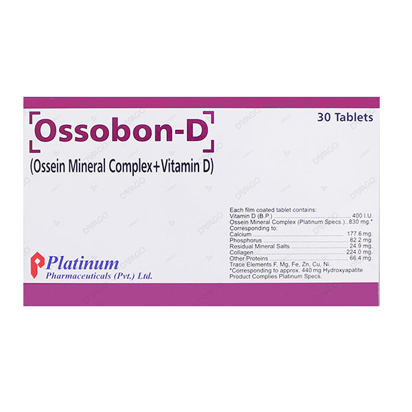 Ossobon-D Tablets (1 Strip = 10 Tablets)