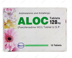 Aloc Tablets 120mg (1 Box = 1 Strip)(1 Strip = 10 Tablets)