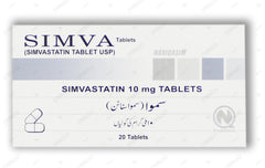 Simva Tablets 10mg (1 Strip = 10 Tablets)