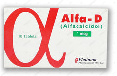 Alfa-D Tablets 1mcg (1 Box = 1 Strip)(1 Strip = 10 Tablets)