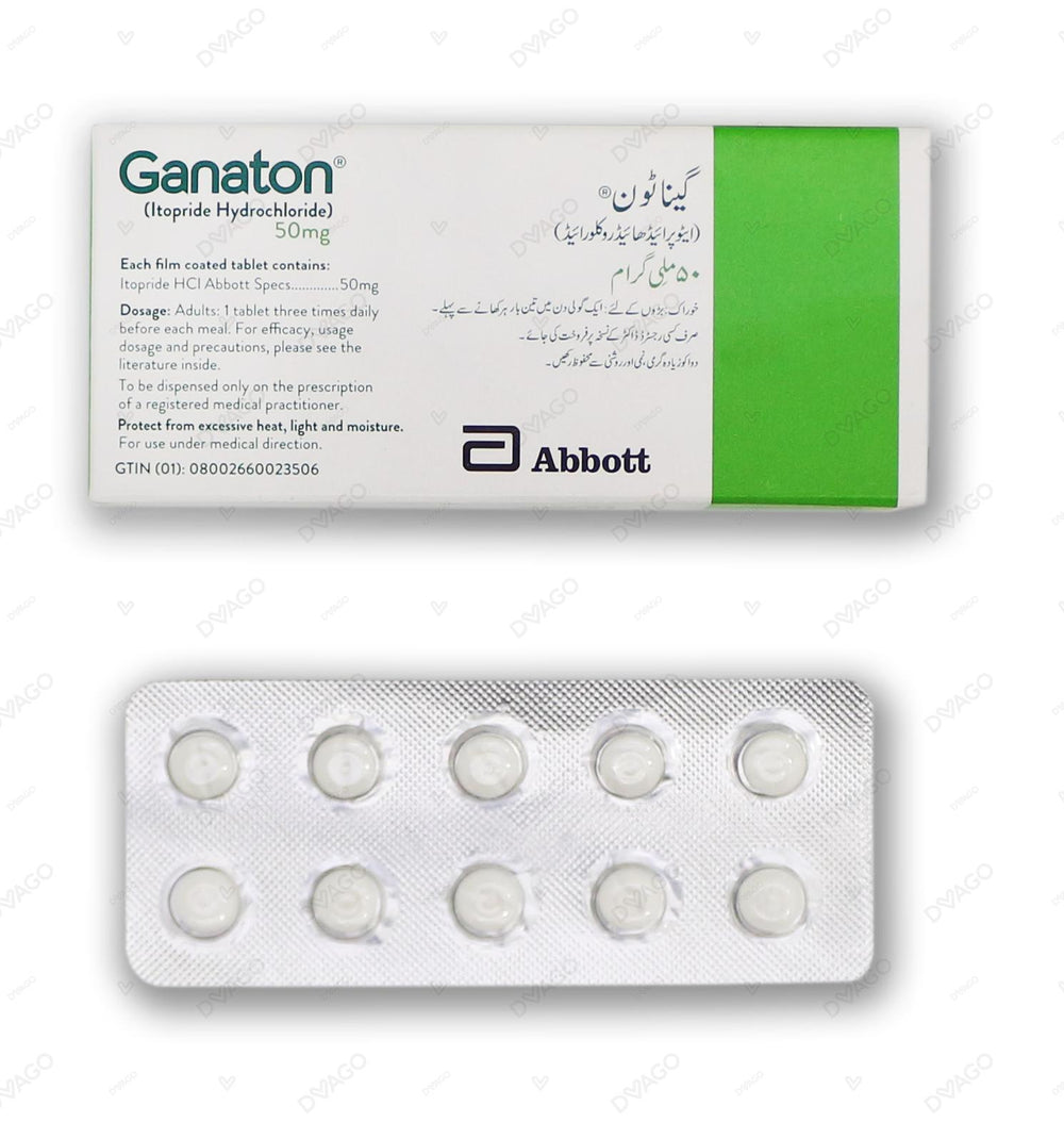 Ganaton Tablets 50mg (1 Box = 3 Strips) (1 Strip = 10 Tablets)