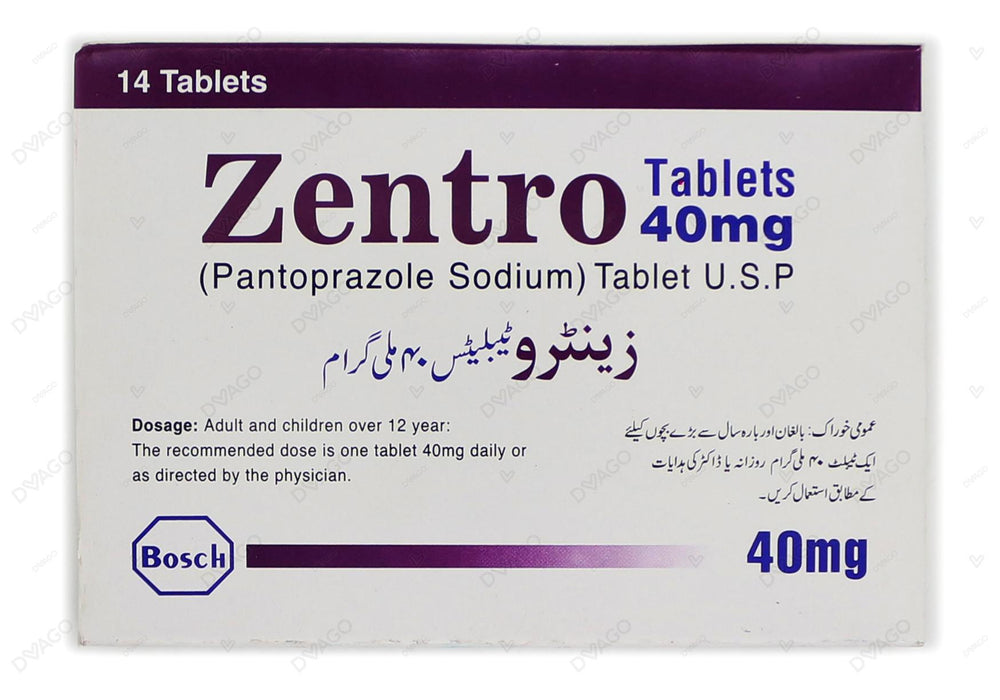 Zentro Tablets 40mg (1 Box = 1 Strip)(1 Strip = 14 Tablets)