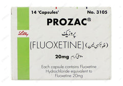 Prozac Capsules 20mg (1 Box = 1 Strip)(1 Strip = 14 Capsules)