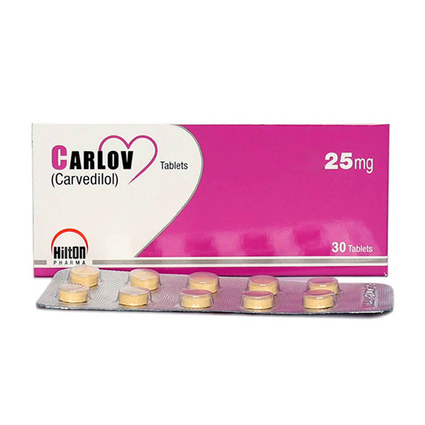 Carlov Tablets 25mg (1 Box = 1 Strip)(1 Strip = 10 Tablets)