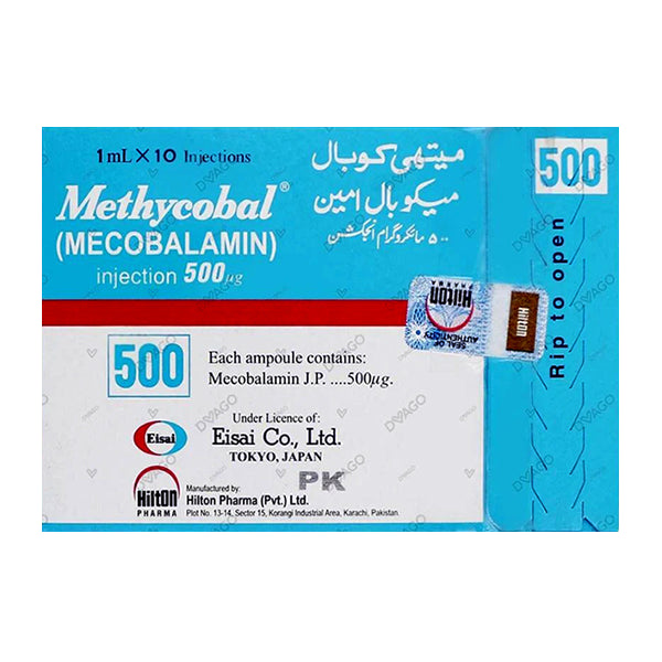 Methycobal Injection 500mcg (1 Box = 10 Ampoules)