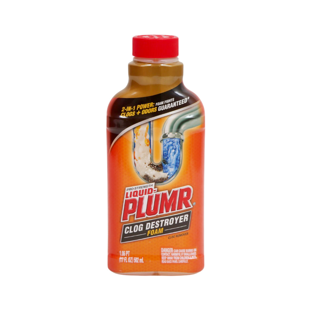 PLUMR CLOG REMOVER LIQUID CLOG DESTROYER FOAM 502 ML Default Title - MamasJan Grocery Nonfood