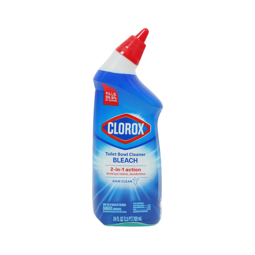 CLOROX TOILET BOWL CLEANER WITH BLEACH RAIN CLEAN 709 ML Default Title - MamasJan Grocery Nonfood