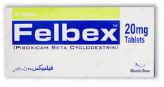 Felbex Tablets 20mg (1 Strip = 10 Tablets)