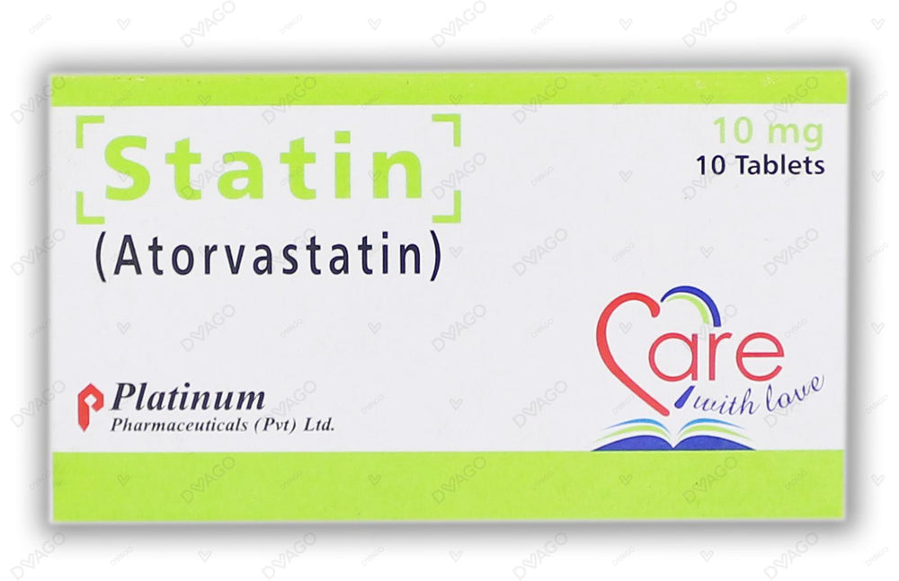 Statin Tablets 10mg (1 Box = 1 Strip)(1 Strip = 10 Tablets)