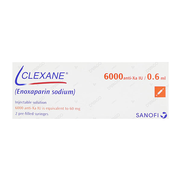 Clexane Injection 6000Iu/0.6ml (1 Box = 2 Injections)