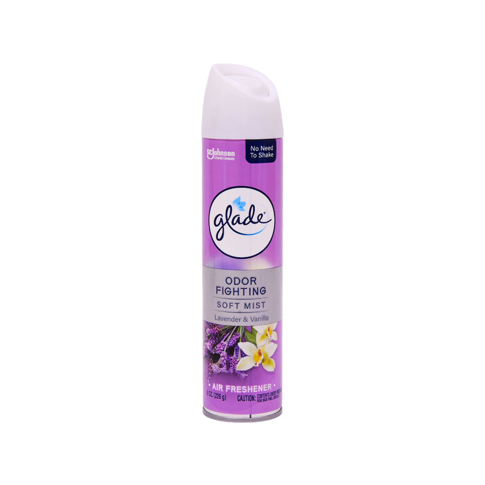 GLADE AIR FRESHENER SOFT MIST LAVENDER & VANILLA 226 GM Default Title - MamasJan Grocery Nonfood