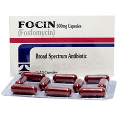 Focin Capsules 500mg (1 Box = 1 Strip)(1 Strip = 10 Capsules)
