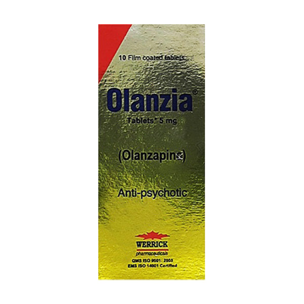 Olanzia Tablets 5mg (1 Box = 1 Strip)(1 Strip = 10 Tablets)