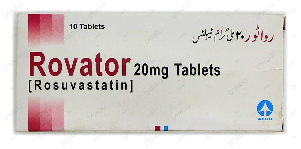 Rovator Tablets 20mg (1 Box = 1 Strip)(1 Strip = 10 Tablets)