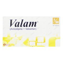 Valam Tablets 5mg/80mg (1 Strip = 7 Tablets)