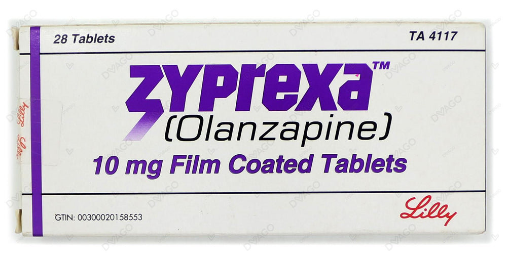 Zyprexa Tablets 10mg (1 Strip = 14 Tablets)