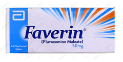 Faverin Tablets 50mg (1 Strip = 10 Tablets)
