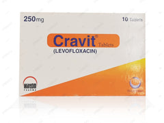 Cravit Tablets 250mg (1 Box = 1 Strip)(1 Strip = 10 Tablets)