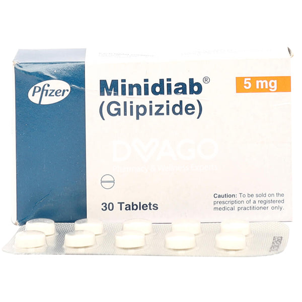 Minidiab Tablets 5mg (1 Strip = 10 Tablets)