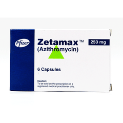 Zetamax Tablets 250mg (1 Box = 1 Strip)(1 Strip = 6 Tablets)