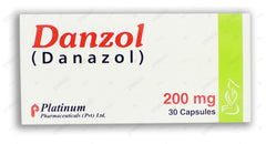Danzol Capsules 200mg (1 Strip = 10 Capsules)