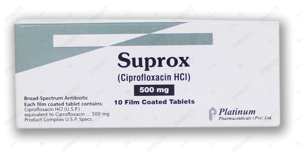 Suprox Tablets 500mg (1 Box = 1 Strip)(1 Strip = 10 Tablets)