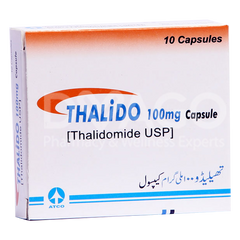 Thalido Capsules 100mg (1 Box = 1 Strip)(1 Strip = 10 Capsules)