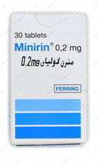 Minirin Tablets 0.2mg (1 Bottle = 30 Tablets)