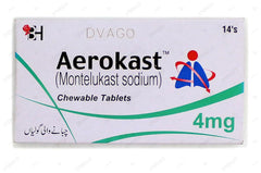Aerokast Tablets 4mg (1 Box = 14 Tablets)